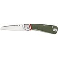 Gerber Folding Pocket Knife, 29 in L Blade, Stainless Steel Blade, 1Blade, Green Handle 31-003722